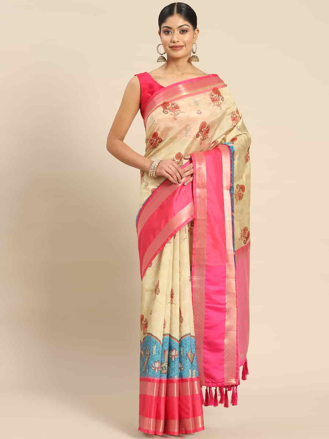Women's Kanjeewaram Digital Printed Saree