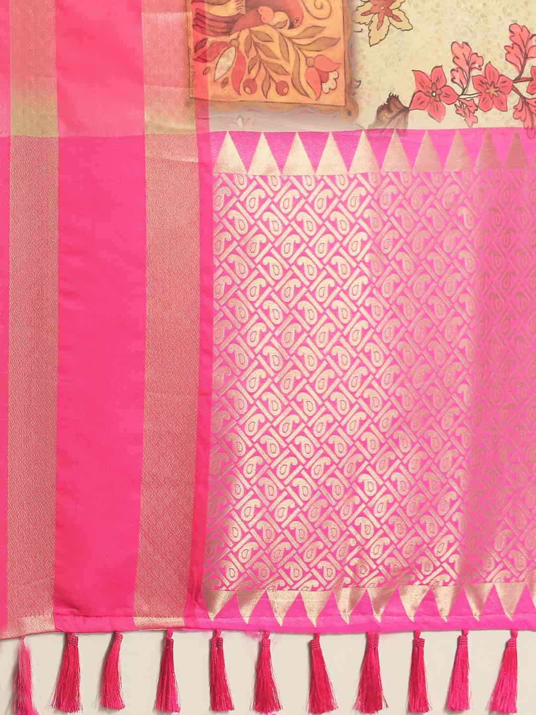 Women's Kanjeewaram Digital Printed Saree