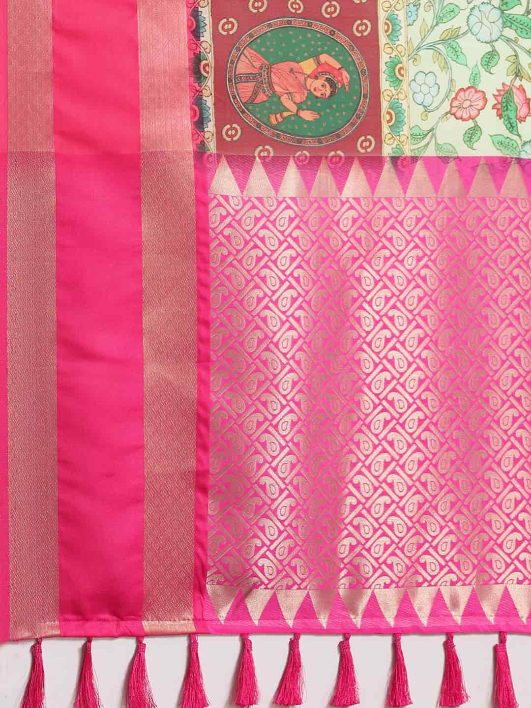 Women's Kanjeewaram Digital Printed Saree