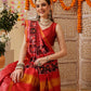Double Ikkat Patola Printed Saree with Weaving Border & Pallu