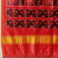 Double Ikkat Patola Printed Saree with Weaving Border & Pallu