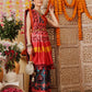 Double Ikkat Patola Printed Saree with Weaving Border & Pallu