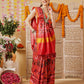 Double Ikkat Patola Printed Saree with Weaving Border & Pallu