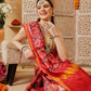 Double Ikkat Patola Printed Saree with Weaving Border & Pallu