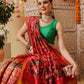 Double Ikkat Patola Printed Saree with Weaving Border & Pallu
