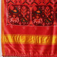 Double Ikkat Patola Printed Saree with Weaving Border & Pallu