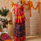 Double Ikkat Patola Printed Saree with Weaving Border & Pallu