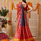 Double Ikkat Patola Printed Saree with Weaving Border & Pallu