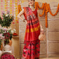 Double Ikkat Patola Printed Saree with Weaving Border & Pallu