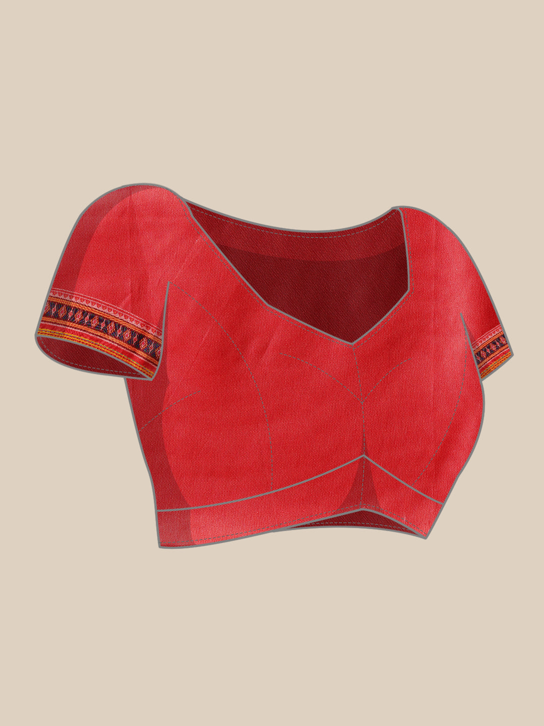 Double Ikkat Patola Printed Saree with Weaving Border & Pallu