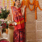 Double Ikkat Patola Printed Saree with Weaving Border & Pallu