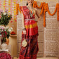 Double Ikkat Patola Printed Saree with Weaving Border & Pallu