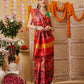 Double Ikkat Patola Printed Saree with Weaving Border & Pallu