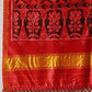 Double Ikkat Patola Printed Saree with Weaving Border & Pallu