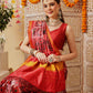 Double Ikkat Patola Printed Saree with Weaving Border & Pallu