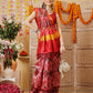 Double Ikkat Patola Printed Saree with Weaving Border & Pallu
