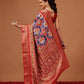 Soft Tusser Silk With Viscous Jacquard Border Patola Sarees
