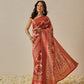 Soft Tusser Silk With Viscous Jacquard Border Patola Sarees