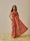 Soft Tusser Silk With Viscous Jacquard Border Patola Sarees