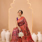 Soft Tusser Silk With Viscous Jacquard Border Patola Sarees