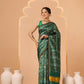 Multicolored Patola Twill Weave Saree for Women with Lagdi Patta Pallu and Tassel