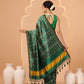 Multicolored Patola Twill Weave Saree for Women with Lagdi Patta Pallu and Tassel