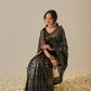 Multicolored Patola Twill Weave Saree for Women with Lagdi Patta Pallu and Tassel