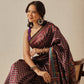 Multicolored Patola Twill Weave Saree for Women with Lagdi Patta Pallu and Tassel