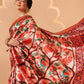 Women's Patola Twill Silk Saree With Lagdi Patta Pallu & Tassel