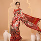 Women's Patola Twill Silk Saree With Lagdi Patta Pallu & Tassel
