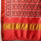 Women's Patola Twill Silk Saree With Lagdi Patta Pallu & Tassel