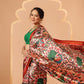 Women's Patola Twill Silk Saree With Lagdi Patta Pallu & Tassel