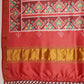 Women's Patola Twill Silk Saree With Lagdi Patta Pallu & Tassel