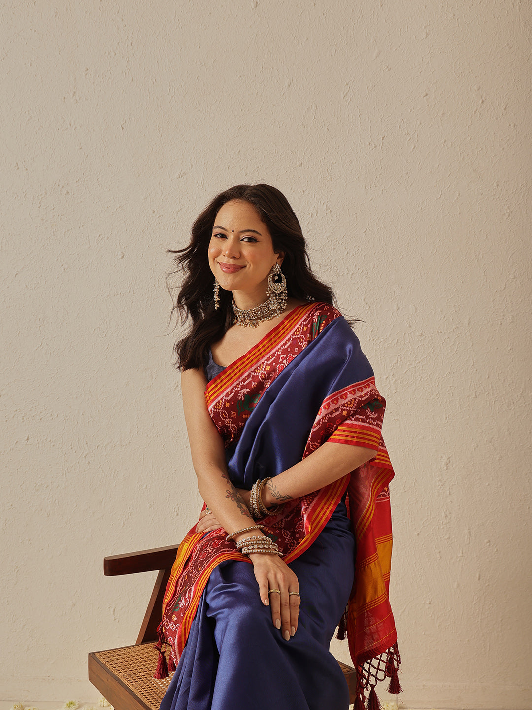 Festive Wear Gala Concept Patola Saree with Pallu & Tassels