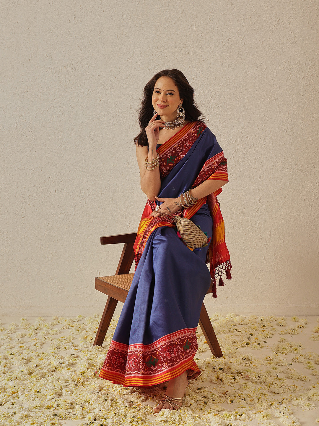 Festive Wear Gala Concept Patola Saree with Pallu & Tassels
