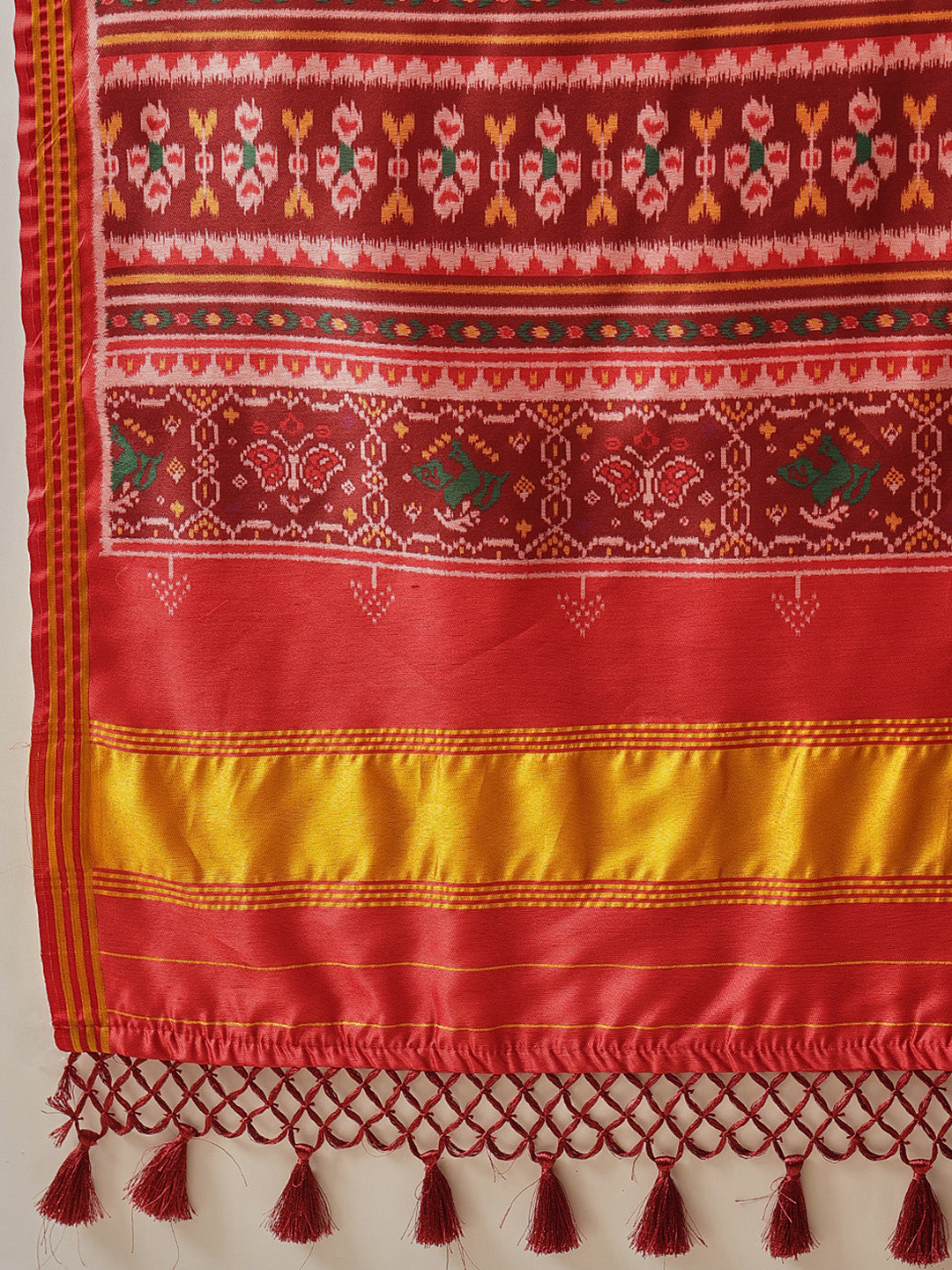 Festive Wear Gala Concept Patola Saree with Pallu & Tassels