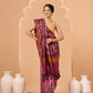 Paithani Saree Soft Twill Silk with Digital Print and Zari Work on Pallu & Border