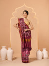 Paithani Saree Soft Twill Silk with Digital Print and Zari Work on Pallu & Border