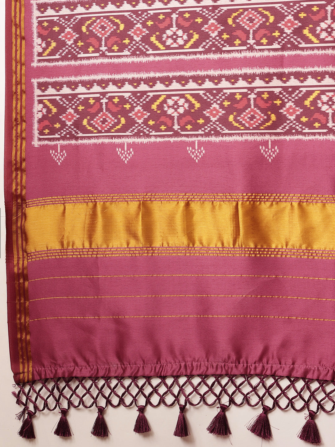Paithani Saree Soft Twill Silk with Digital Print and Zari Work on Pallu & Border