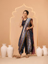 Paithani Saree Soft Twill Silk with Digital Print and Zari Work on Pallu & Border