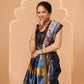 Paithani Saree Soft Twill Silk with Digital Print and Zari Work on Pallu & Border