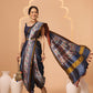 Paithani Saree Soft Twill Silk with Digital Print and Zari Work on Pallu & Border