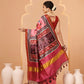 Paithani Saree Soft Twill Silk with Digital Print and Zari Work on Pallu & Border