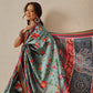 Paithani Saree Soft Twill Silk with Digital Print and Zari Work on Pallu & Border