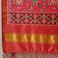 Double Ikkat Patola Printed Saree with Weaving Border & Pallu