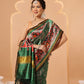 Double Ikkat Patola Printed Saree with Weaving Border & Pallu