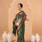 Double Ikkat Patola Printed Saree with Weaving Border & Pallu