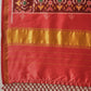 Double Ikkat Patola Printed Saree with Weaving Border & Pallu