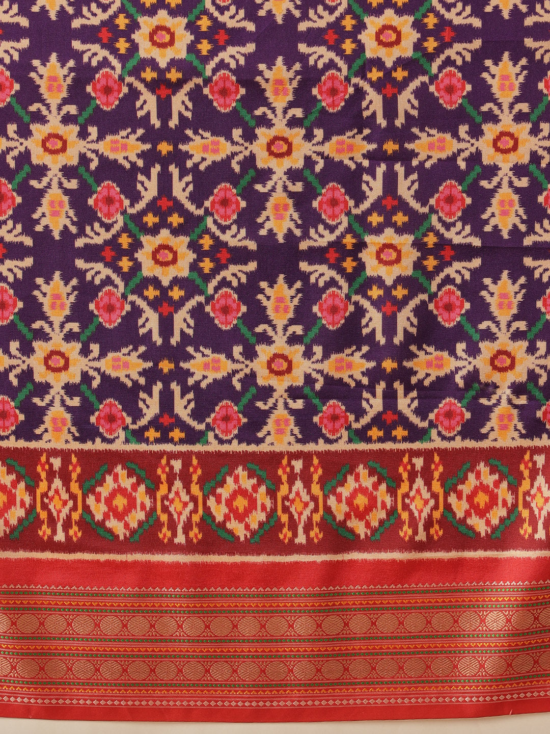 Soft Tusser Silk With Viscous Jacquard Border Patola Sarees