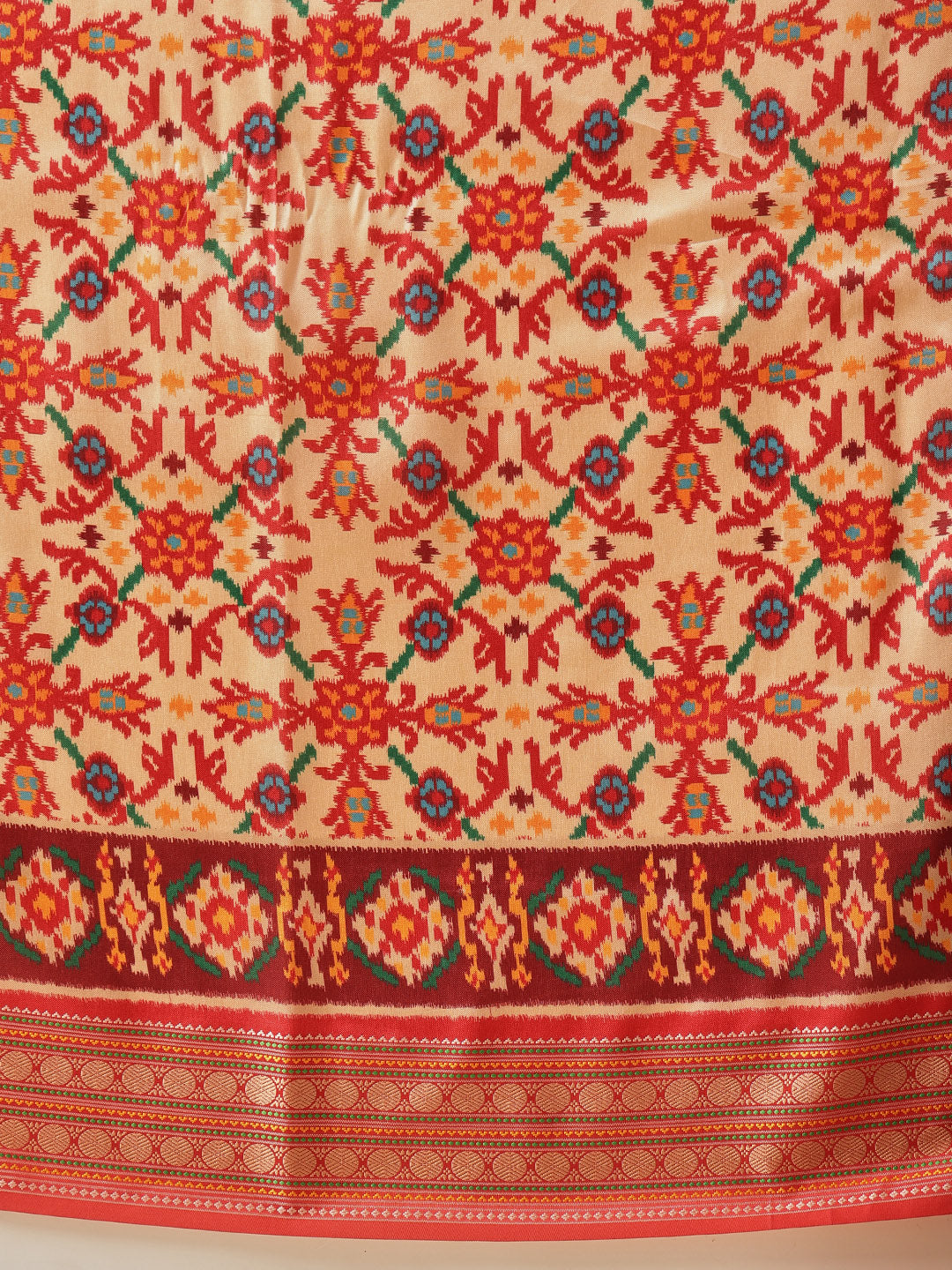Soft Tusser Silk With Viscous Jacquard Border Patola Sarees